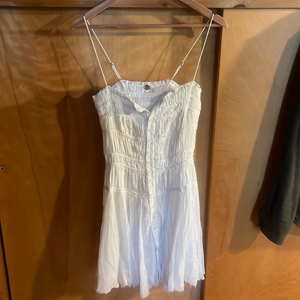 Free People White Mini Dress